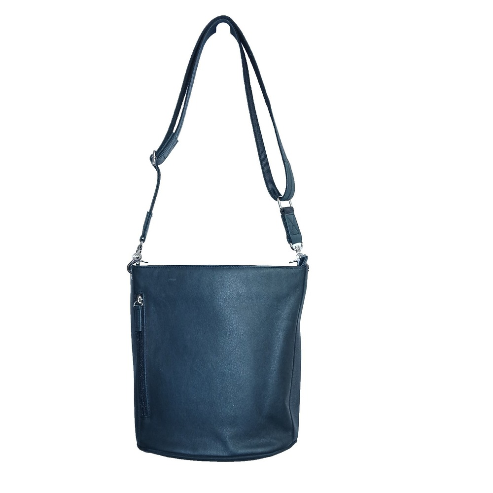 Gun Tote'n Mamas Women Bucket Tote Black Tumbled Leather GTM-19/BK Concealed